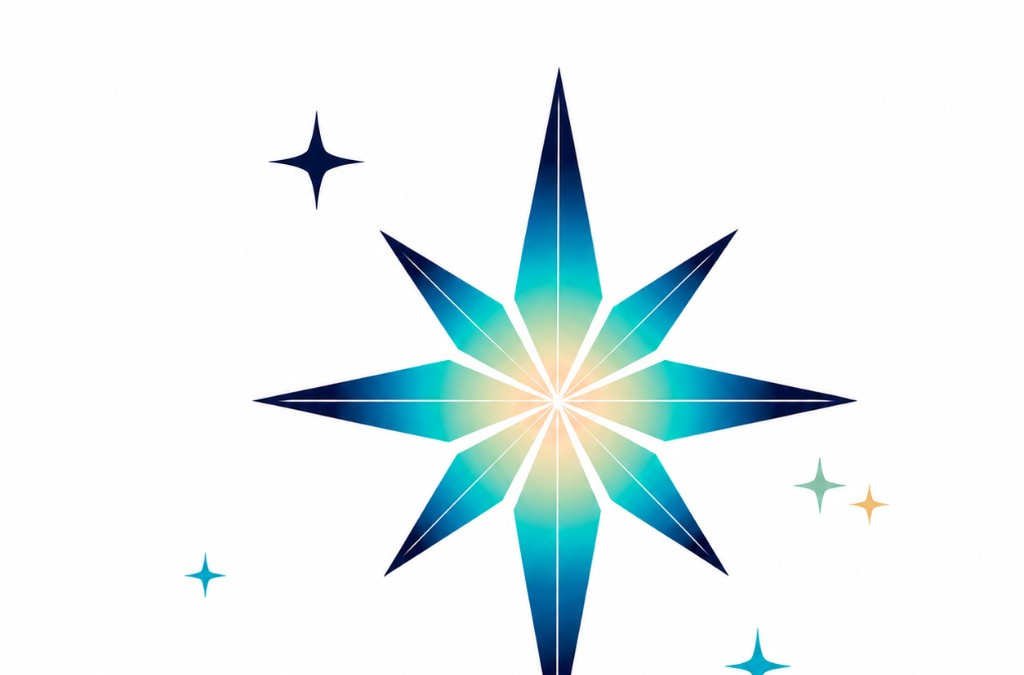 Polaris logo — North Star mark